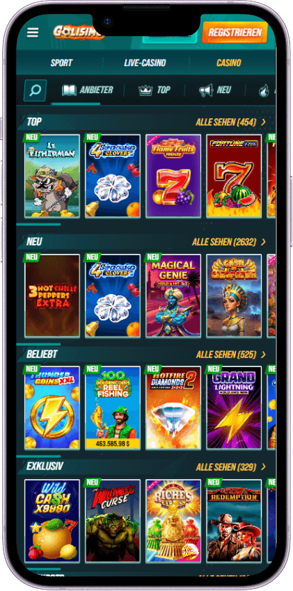 Golisimo Casino Spiele
